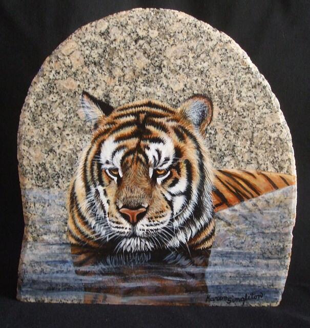 Siberian Tiger - Reflection (SOLD)